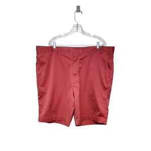 CREMIEUX SOHO Men's Flat Front Cotton Blend Chino Shorts Size 46 Color Pink